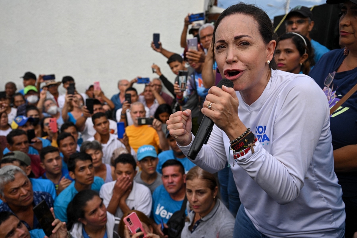 María Corina Machado comenzó la campaña electoral: «Será la presidenta de Venezuela»