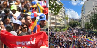 23 de enero: oposición y chavismo se movilizaron en varios estados del país