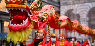 Año Nuevo Chino Dragón Festividades