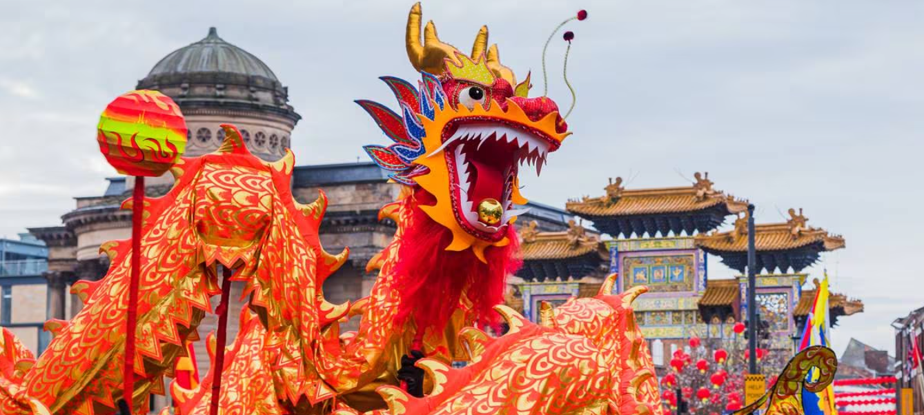 Año Nuevo Chino Dragón Festividades