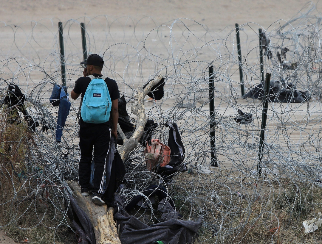 migrantes en frontera México Texas