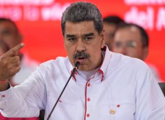 El presidente Nicolás Maduro, en una cumbre en Caracas. Juan Barreto/AFP