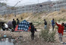 Migrantes en México frontera
