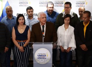PUD Omar Barboza oposición plataforma unitaria reunión