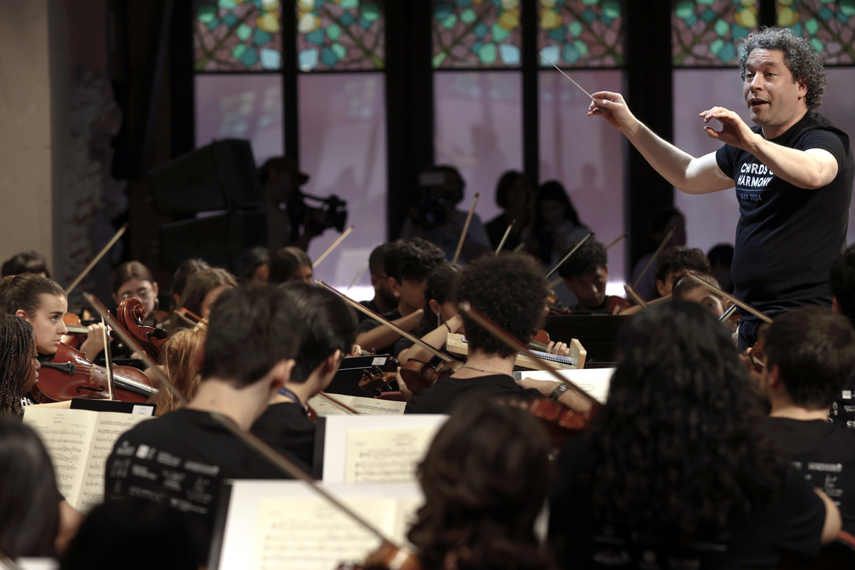 el Palau de la Música bajo la batuta de Dudamel