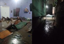 Se desbordó el río Guaire por fuertes lluvias y se inundaron zonas de Petare