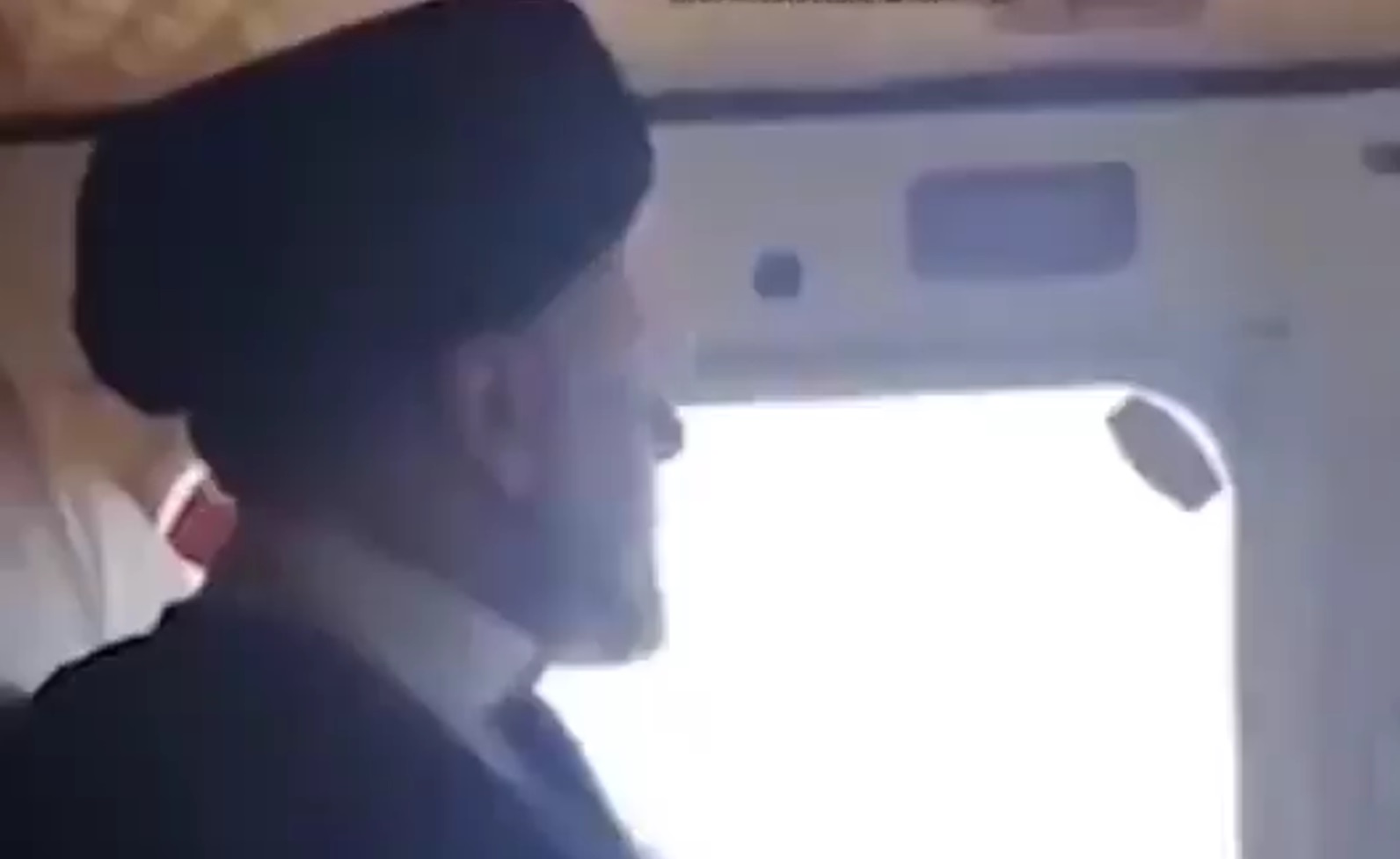 Difunden el que sería el último video de Ebrahim Raisi en el helicóptero antes de caer