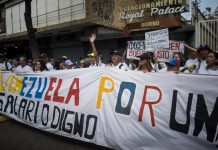 Venezolanos protestaron este 1 de mayo