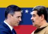 Pedro Sánchez y Nicolás Maduro