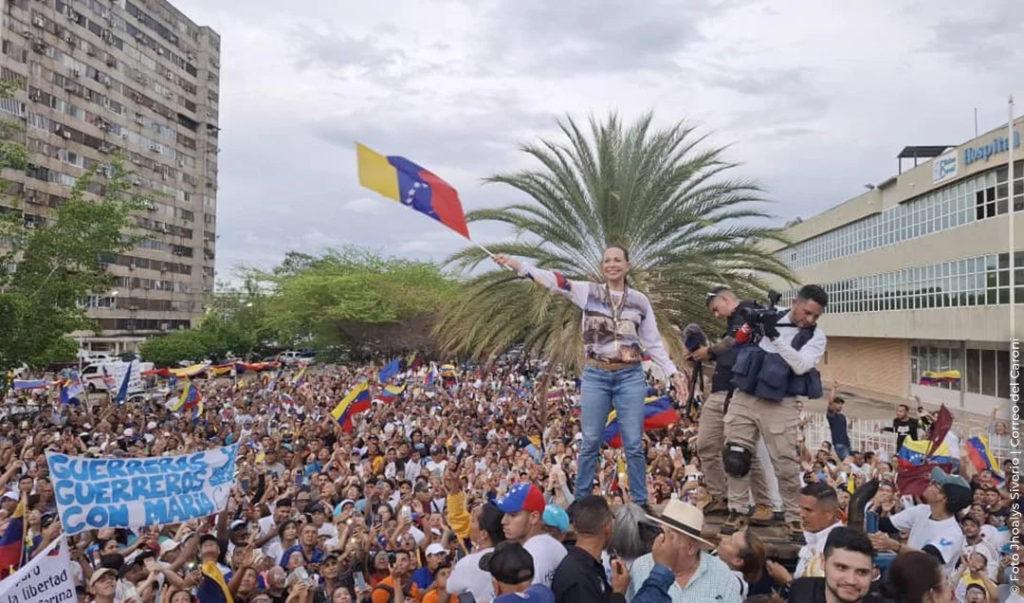 Gira de María Corina Machado en Bolívar reavive las movilizaciones ciudadanas e intención de voto