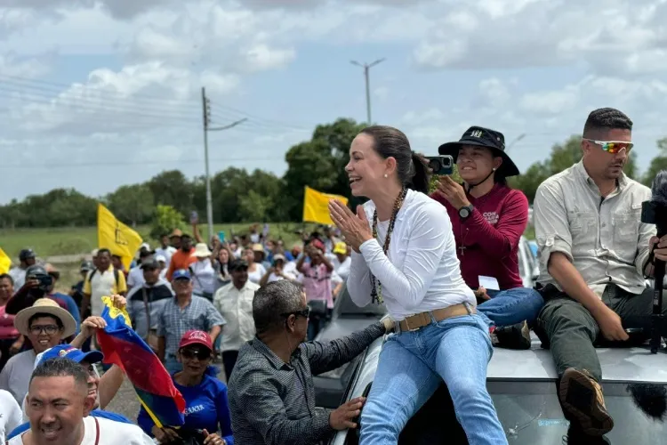 Ahora llegó el turno de Delta Amacuro: María Corina Machado sigue su recorrido por Venezuela