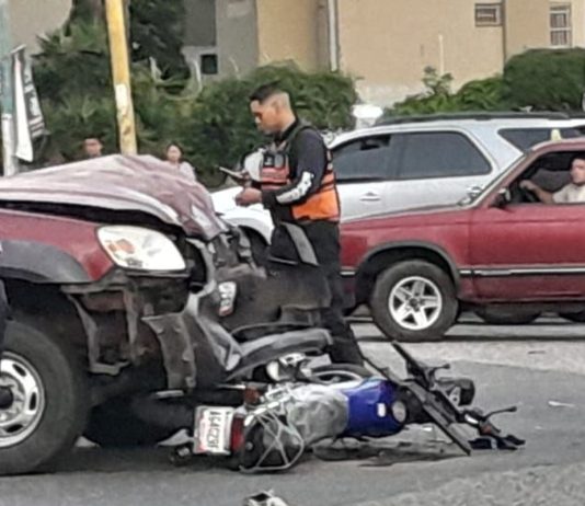 Motorizado falleció en accidente en el distribuidor La Yaguara - Montalbán
