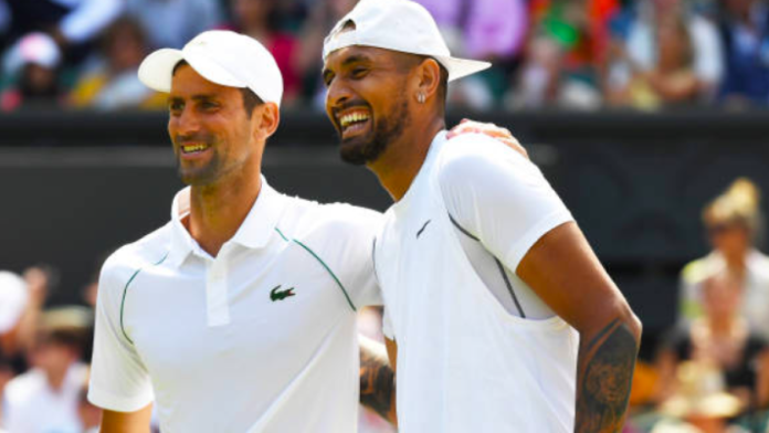 Nick Kyrgios se entrena con Novak Djokovic en Wimbledon