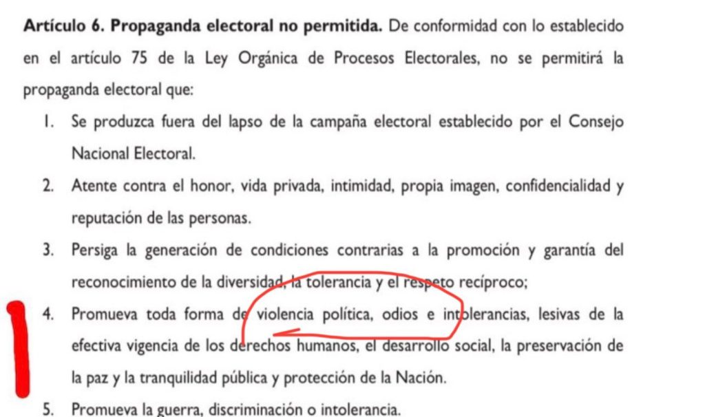 Normativa electoral del CNE