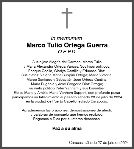 Obituario Nacional