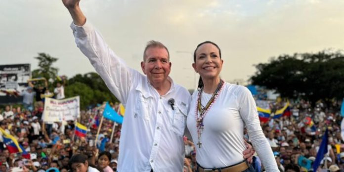 Masiva concentración en Anzoátegui recibió a María Corina Machado y a Edmundo González Urrutia