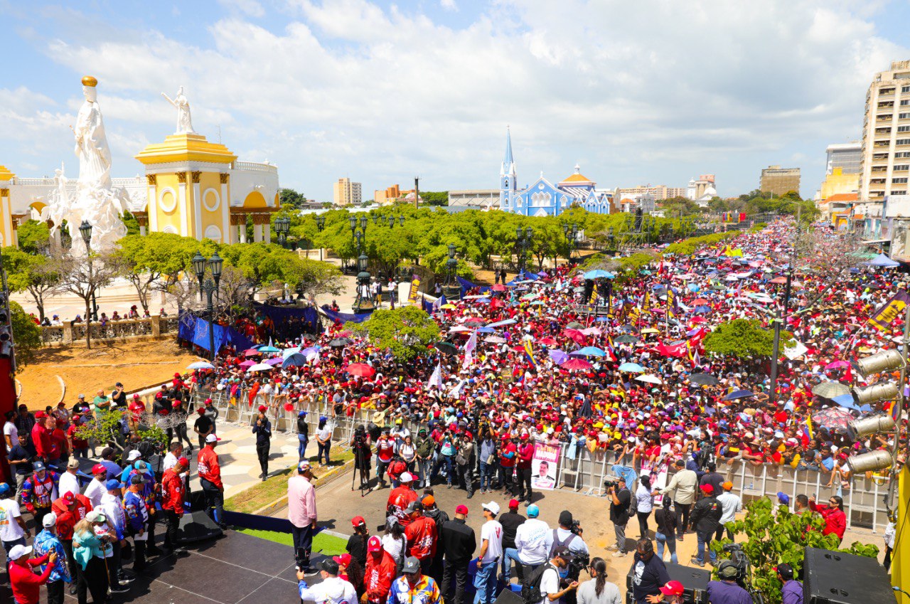 Maduro desde Maracaibo: «No daré descanso hasta lograr la victoria el 28 de julio»