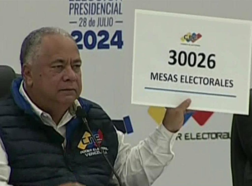 presidente CNE centros electorales