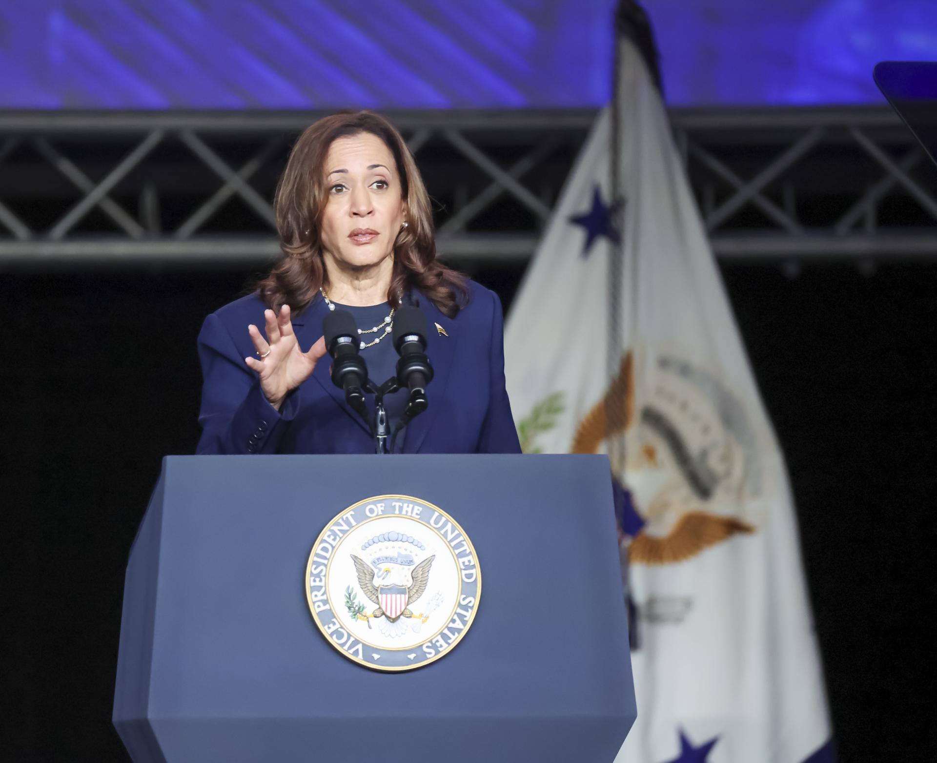 US Vice President Kamala Harris at Sigma Gamma Rho Boule in Houston, Texas