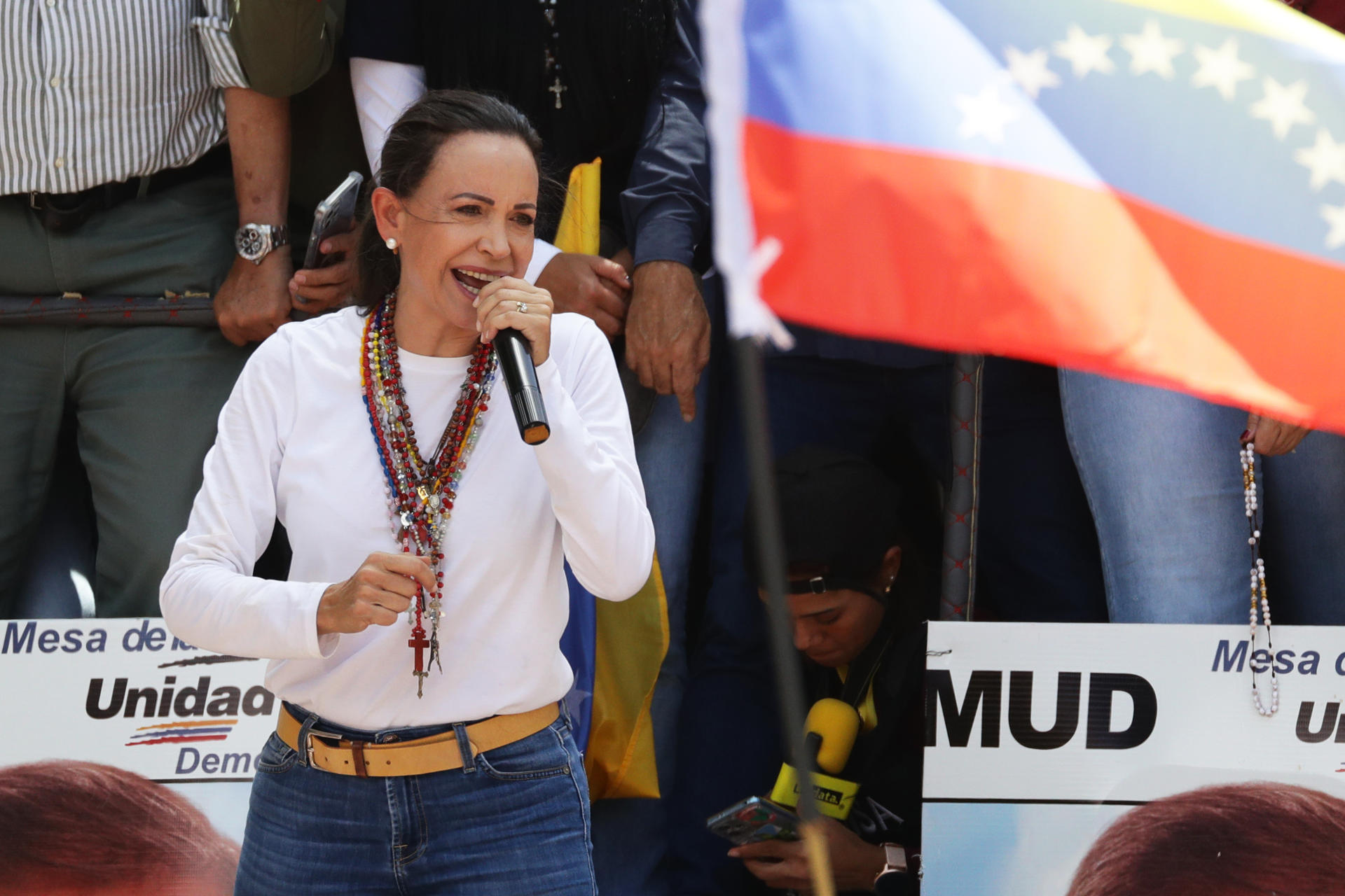 María Corina Machado aboga por una lucha «pacífica» y con «fuerza» por la verdad