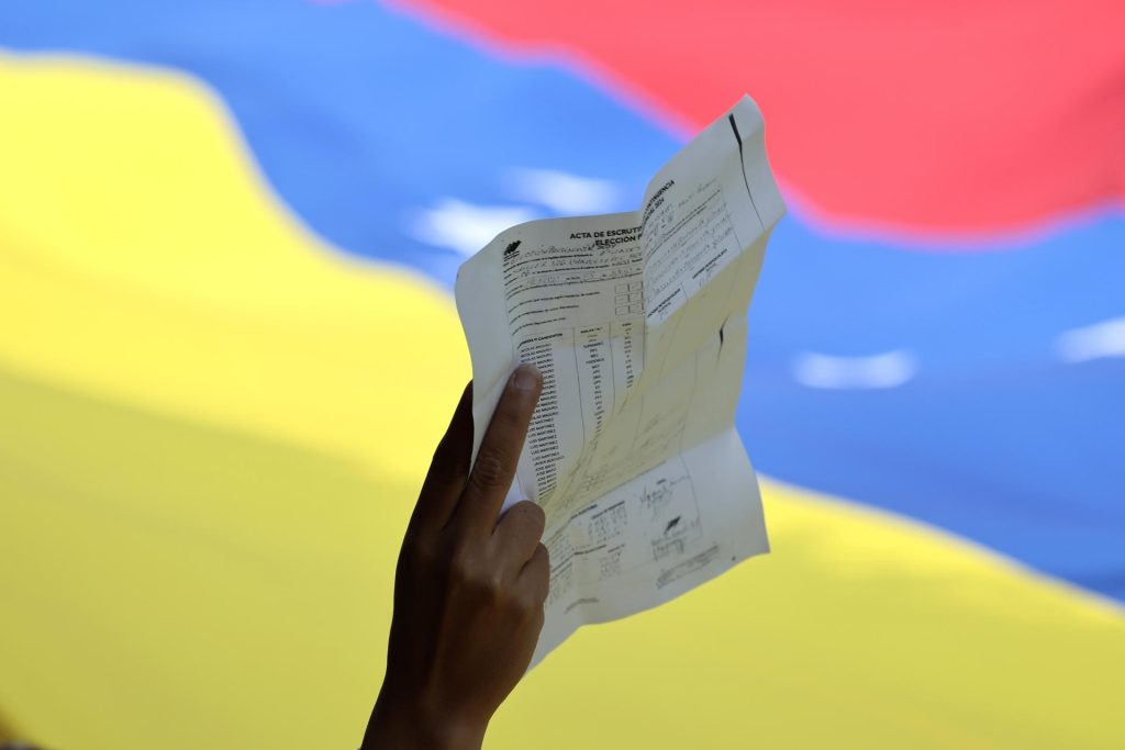 actas electorales en Venezuela