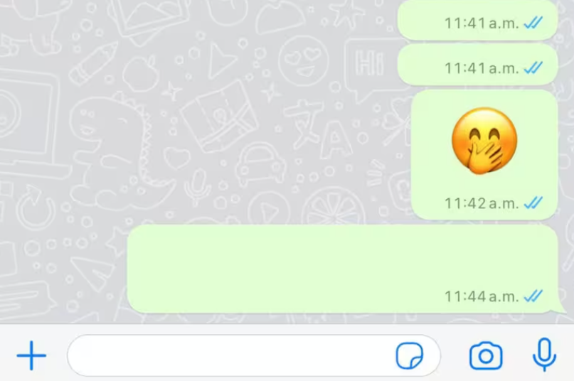 Mensajes invisibles WhatsApp Aplicación 