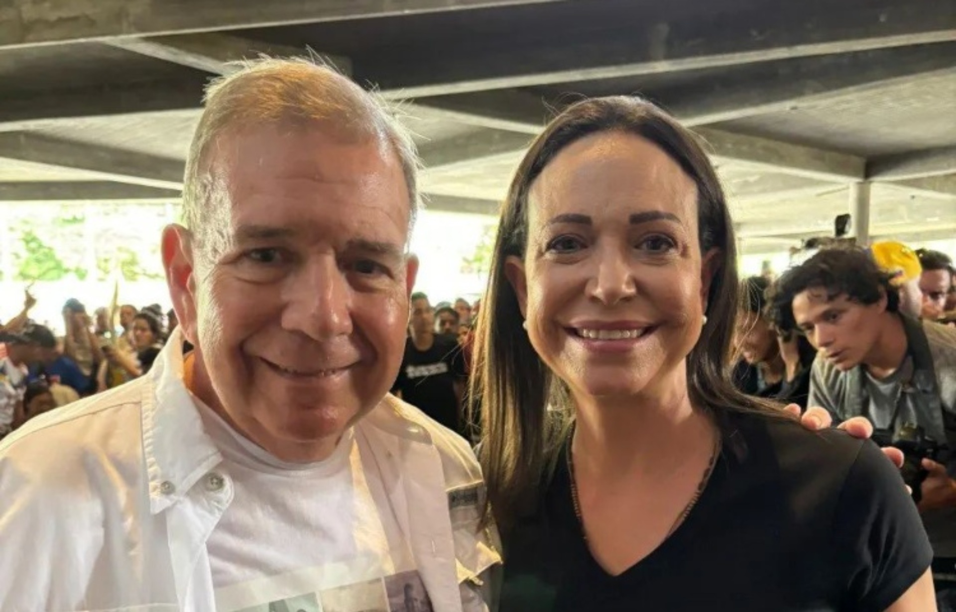 Edmundo González y María Corina Machado agradecen a Kamala Harris por defender valores democráticos