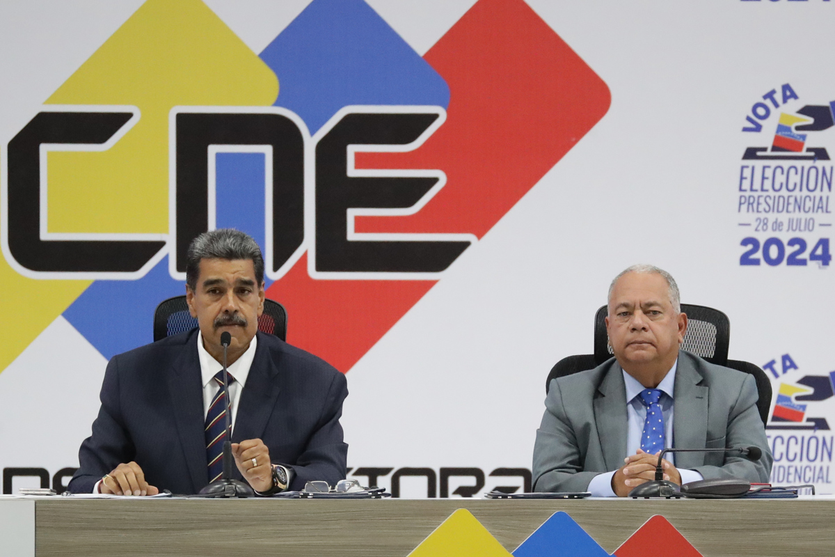 CNE ofrece segundo boletín: asegura que Maduro obtuvo más de 6,4 millones de votos frente a más de 5,3 millones de González Urrutia