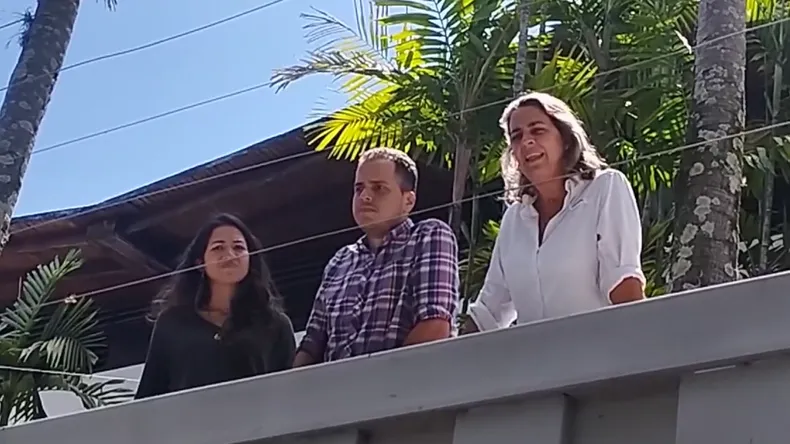 Venezuelan opposition members at the Argentine Embassy in Caracas, 01-08-24