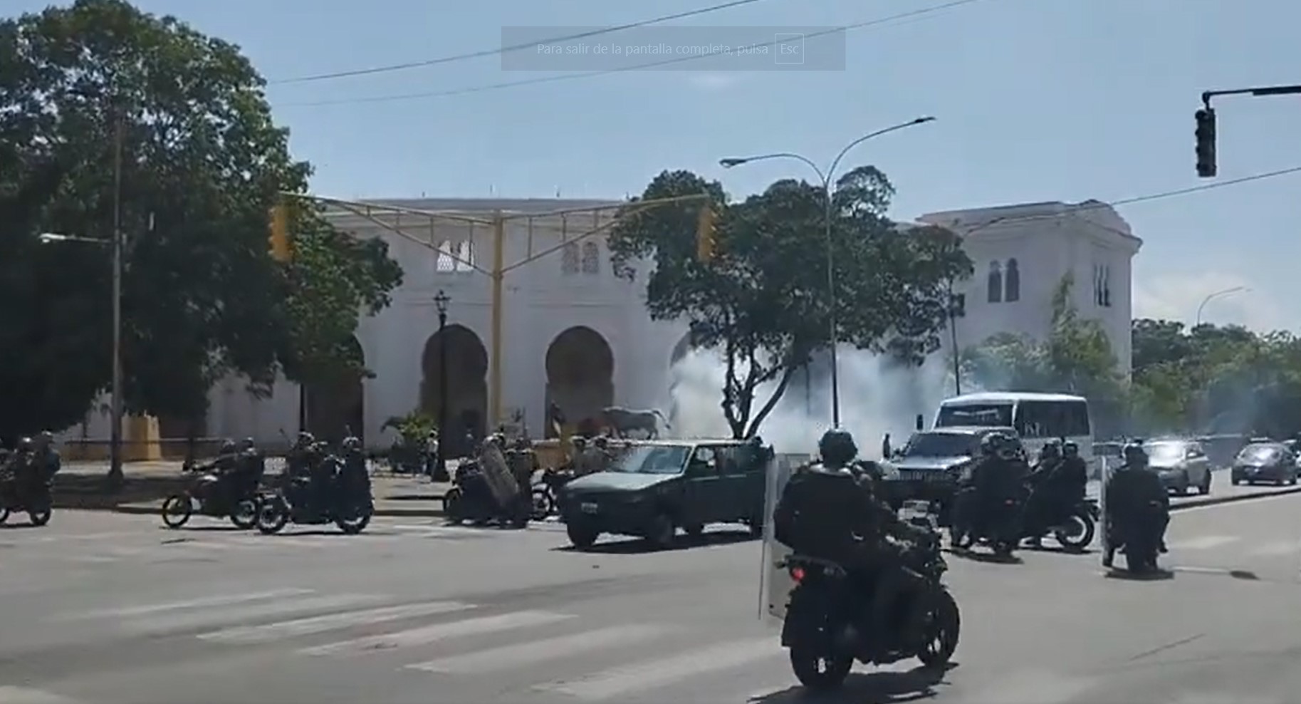 Represión en Maracay