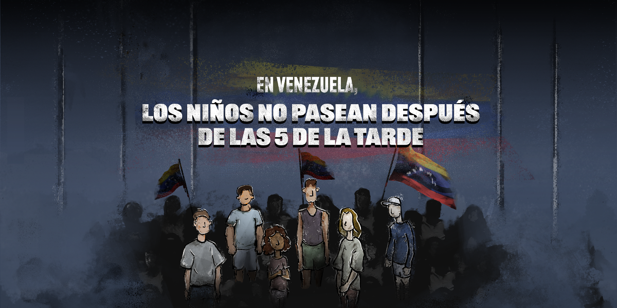 En Venezuela los niños no pasean después de las 5 de la tarde