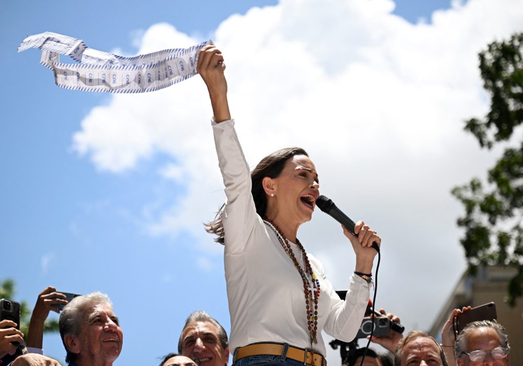 María Corina Machado ha llamado a protestas en rechazo de los resultados presidenciales, oposición chavismo