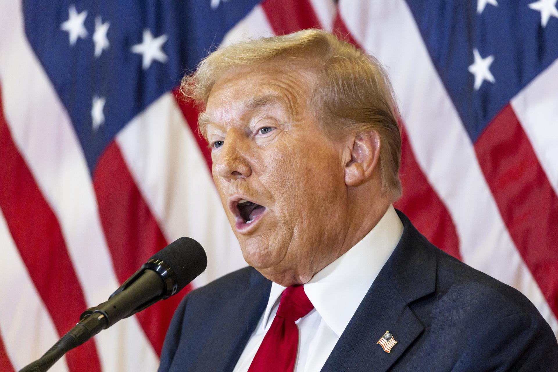 Republican presidential candidate Donald J. Trump Holds a Press Conference in New York