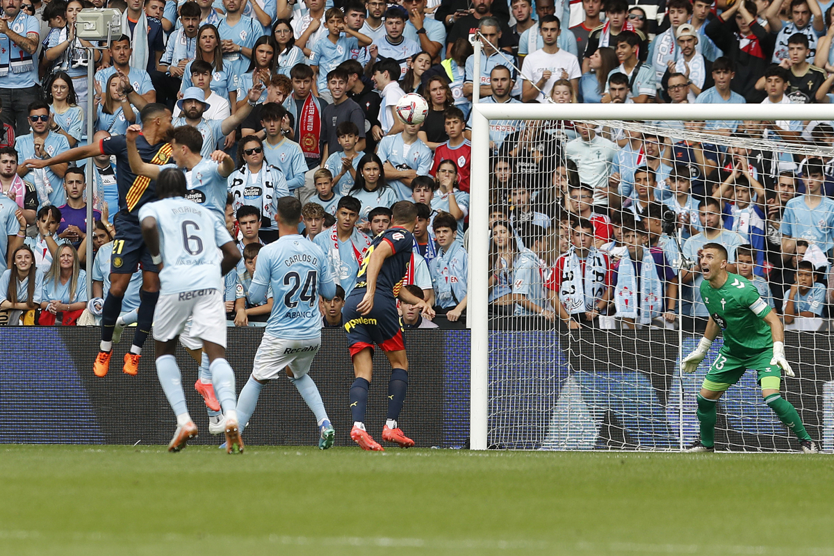 Yangel Herrera marcó en empate del Girona con el Celta