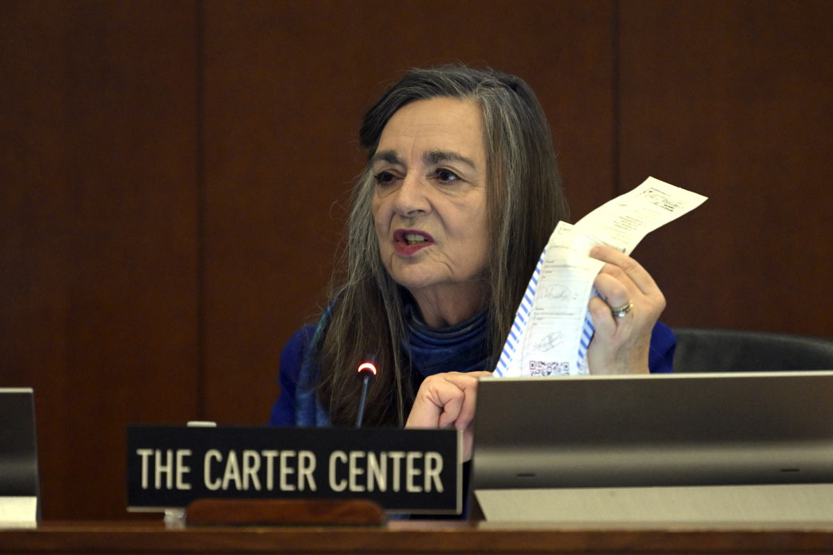 The Carter Center shows alleged electoral records from the Venezuelan elections