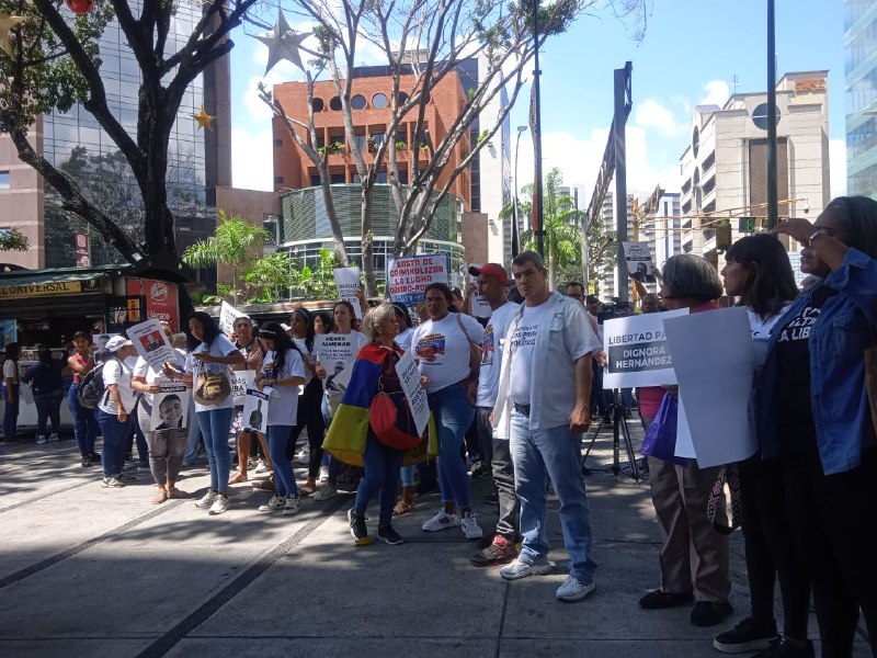 Familiar de un preso político Foto El Nacional