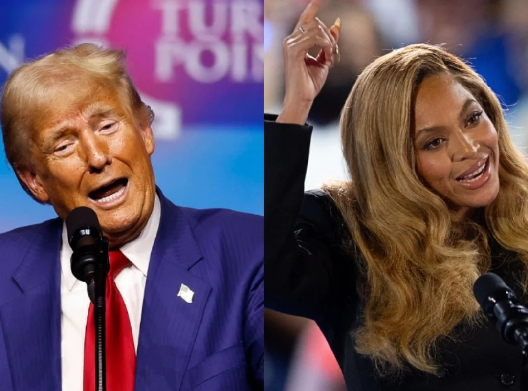 Trump criticó a Beyoncé, a la prensa y al voto anticipado en un mitin en Míchigan