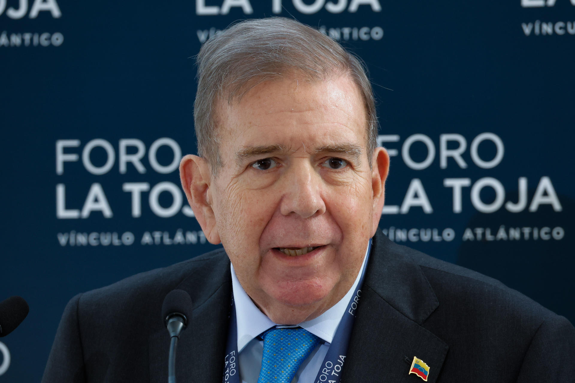 Venezuelan opposition leader Edmundo González at the La Toja Forum