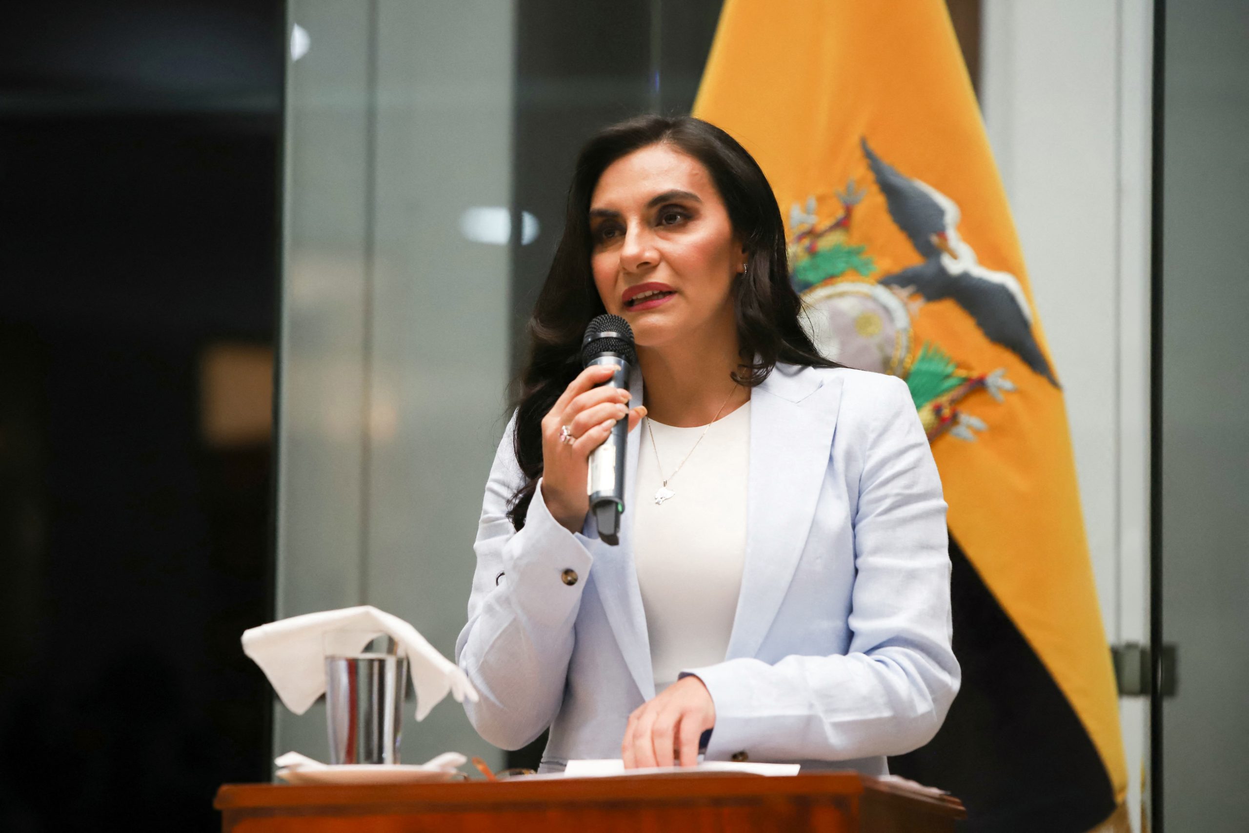 Vicepresidenta de Ecuador acusa a Noboa de planificar un golpe de Estado