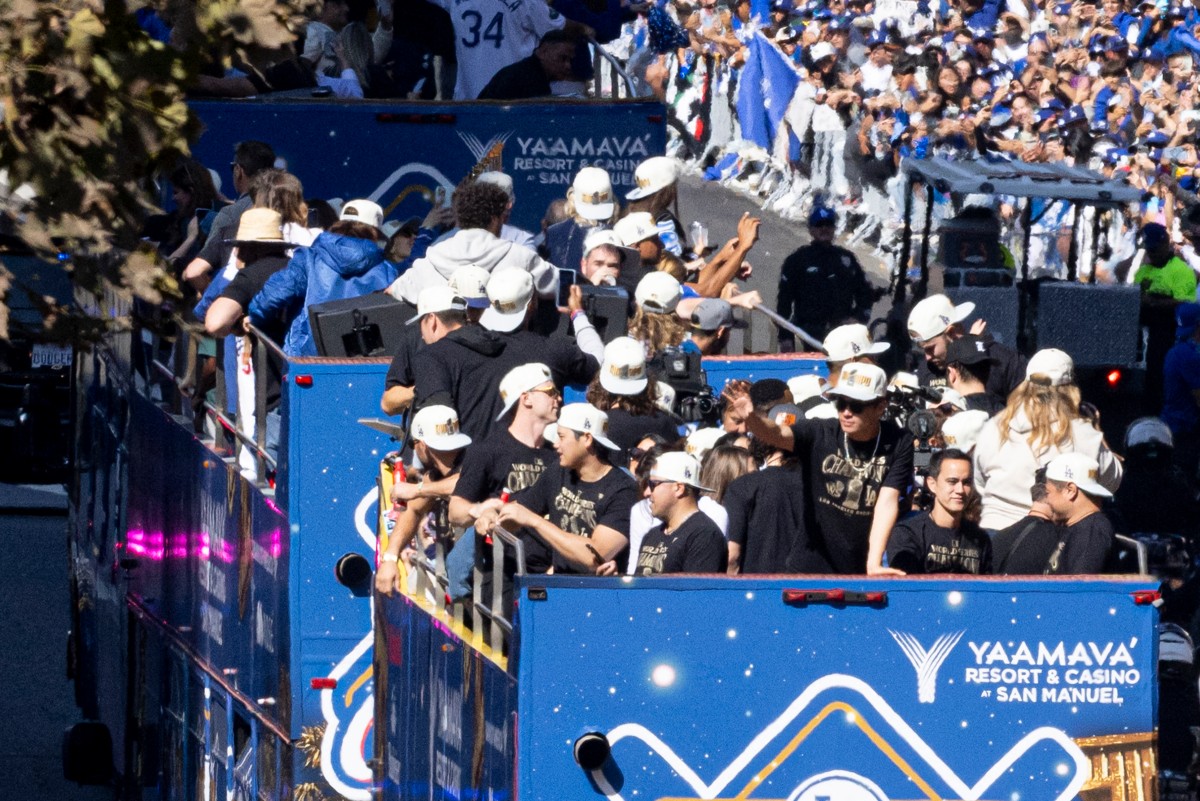 BASEBALL-MLB-DODGERS-PARADE