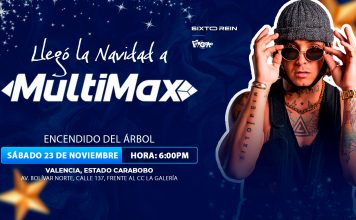 ¡Llegó la Navidad a Multimax! Encendido del árbol de navidad + concierto de Sixto Rein este 23 de noviembre en Valencia