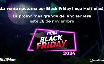 ¡La venta nocturna por Black Friday llega Multimax! La promo más grande del año regresa este 28 de noviembre