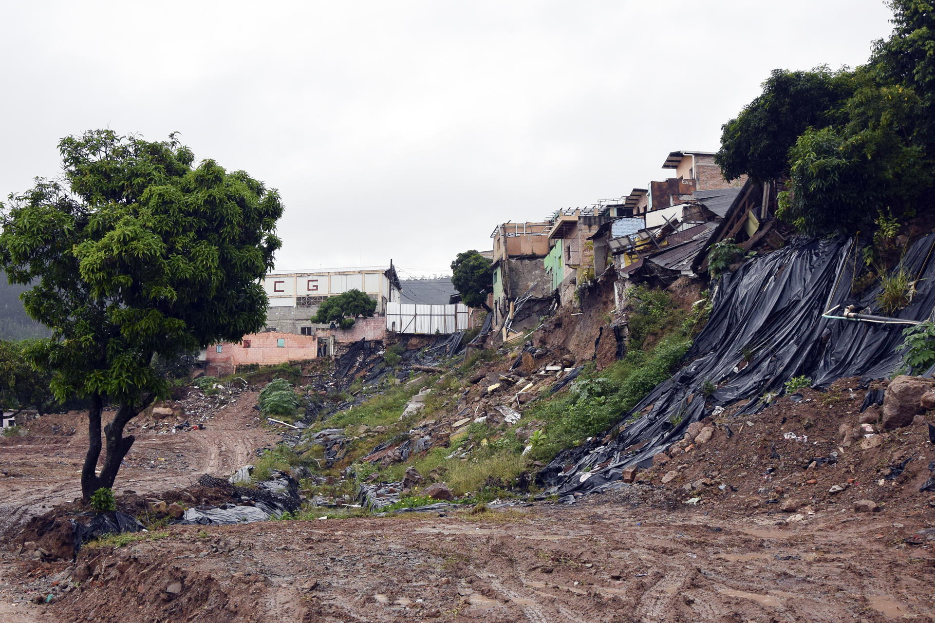 Derrumbe en Tegucigalpa Honduras