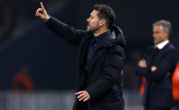 «Tuvimos la diosa fortuna de la contundencia», celebra Simeone tras desplazar al Barça en la Liga