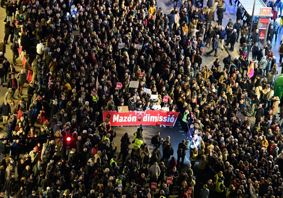 SPAIN-FLOOD-POLITICS-DEMO