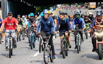 Daniel Dhers lideró la última bicicletada de 2024