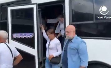 El «Bus de la Libertad» trasladó a familiares de presos políticos de Carabobo a Ramo Verde