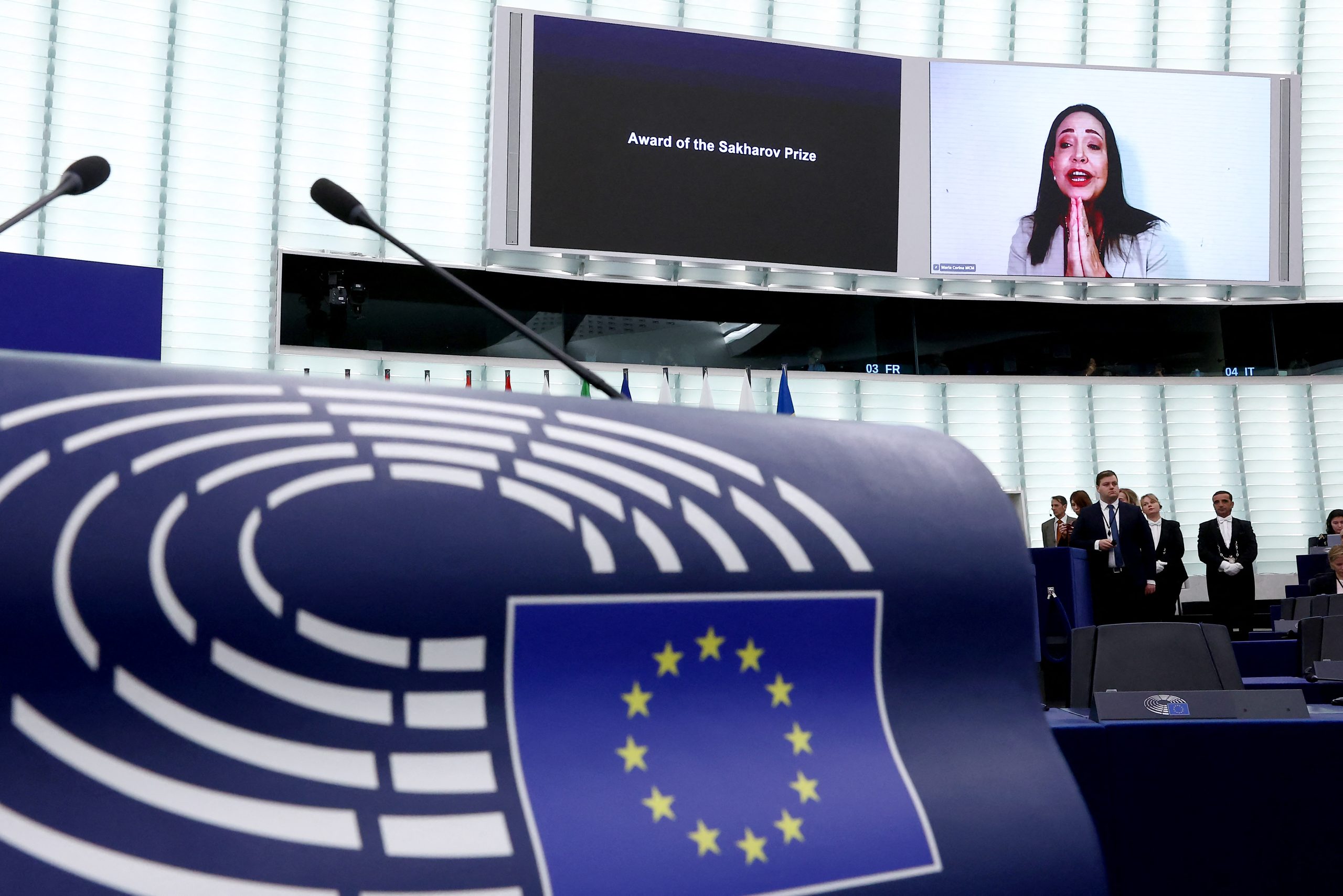 FRANCE-EU-PARLIAMENT-SAKHAROV-PRIZE