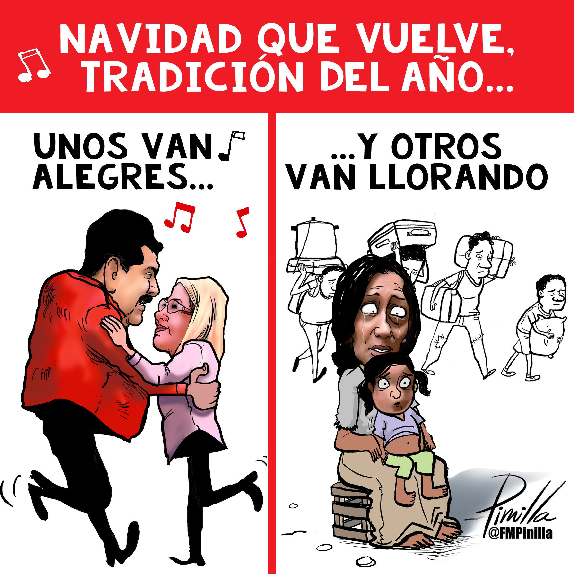 navidad unos van alegres y otros van lllorando