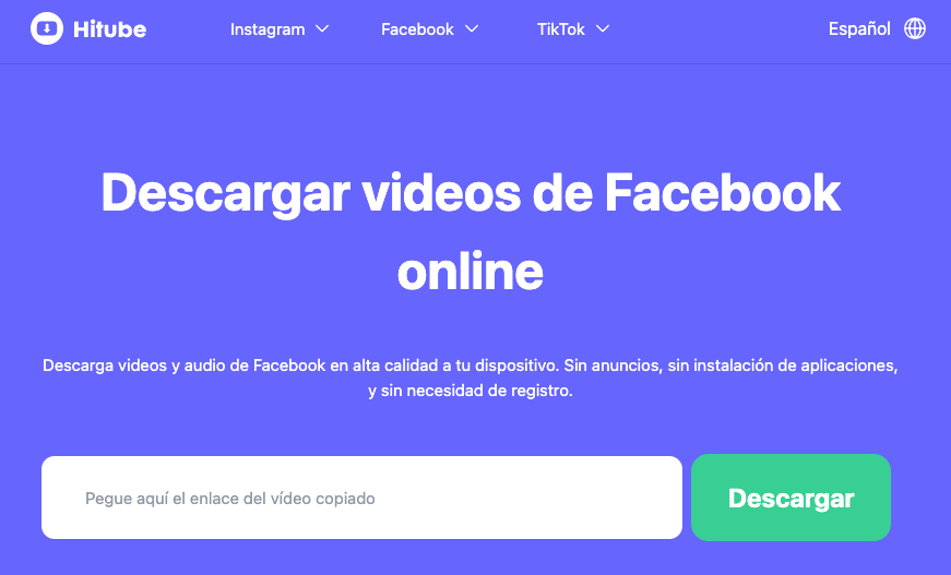 descargar videos de Facebook